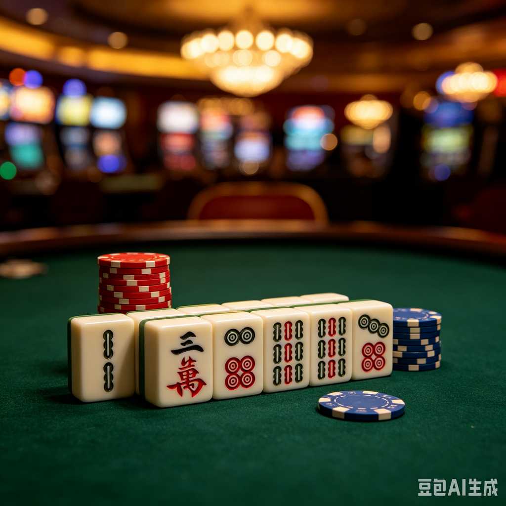 printed logo mahjong set